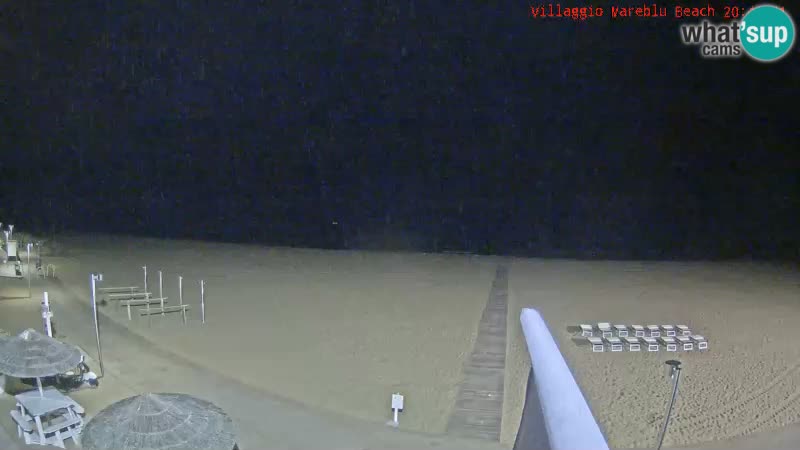 Spletna kamera na plaži v živo Villaggio Mare Blu Bibione Pineda – Italija