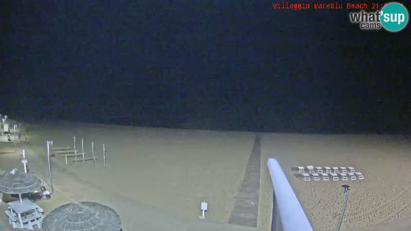Spiaggia Webcam Villaggio Mare Blu Bibione Pineda