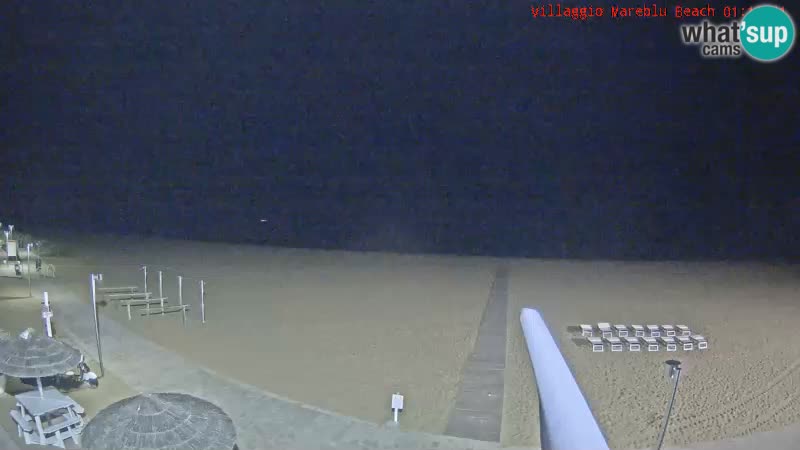 Spiaggia Webcam Villaggio Mare Blu Bibione Pineda