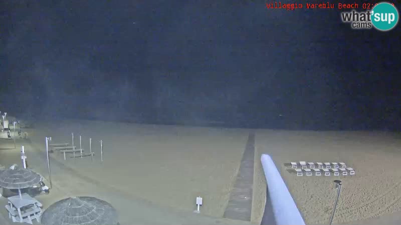 Playa webcam en vivo Villaggio Mare Blu Bibione Pineda – Italia