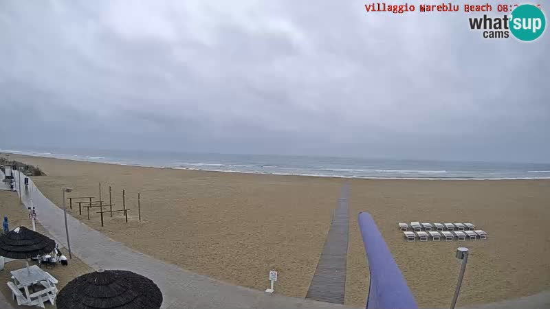 Spiaggia Webcam Villaggio Mare Blu Bibione Pineda