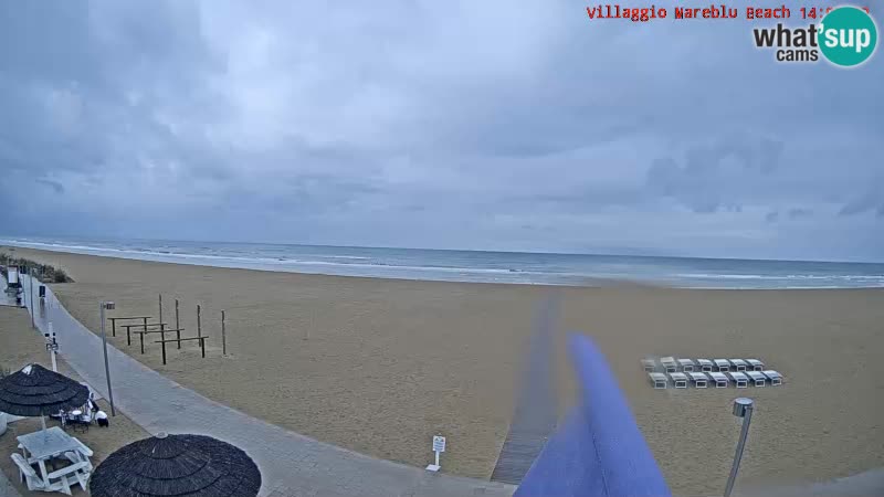 Der Strand Villaggio Mare Blu webcam Bibione Pineda – Italien