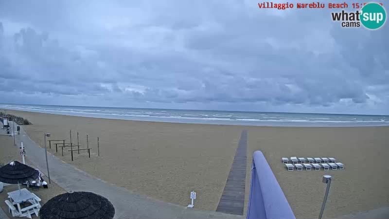 The beach Livecam Villaggio Mare Blu Bibione Pineda – Italy