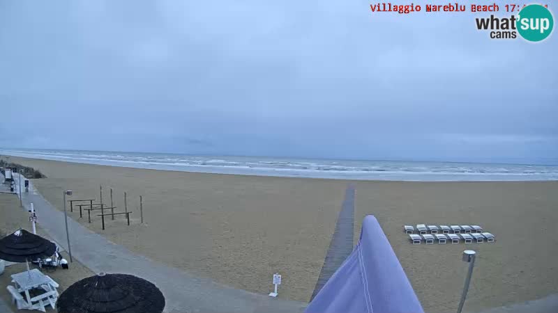 Spiaggia Webcam Villaggio Mare Blu Bibione Pineda
