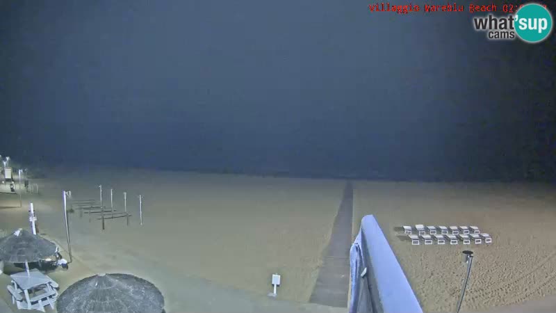 Spletna kamera na plaži v živo Villaggio Mare Blu Bibione Pineda – Italija