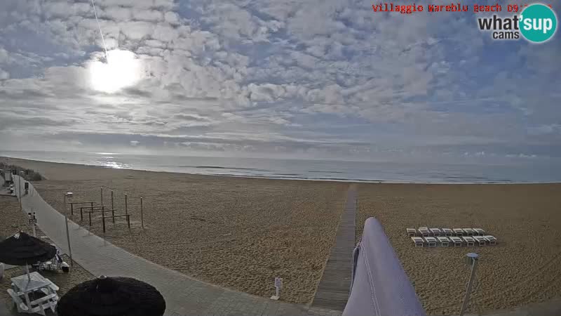 Der Strand Villaggio Mare Blu webcam Bibione Pineda – Italien