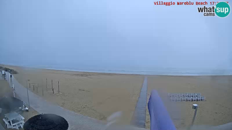 Webcam en direct de la plage Villaggio Mare Blu Bibione Pineda – Italie
