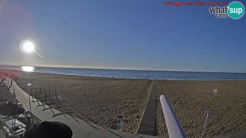 Der Strand Villaggio Mare Blu webcam Bibione Pineda – Italien