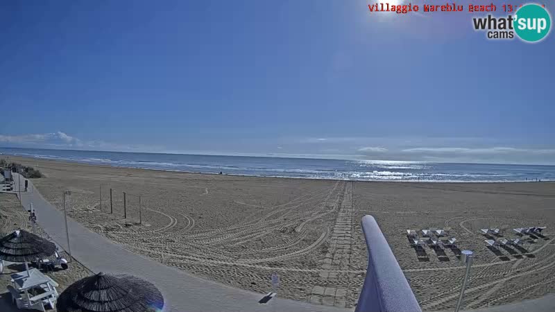 The beach Livecam Villaggio Mare Blu Bibione Pineda – Italy