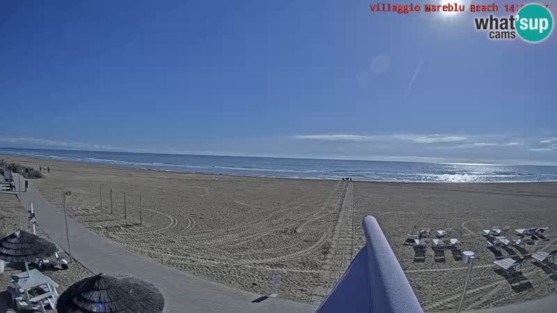 Web kamera uživo na plaži Villaggio Mare Blu Bibione Pineda – Italija