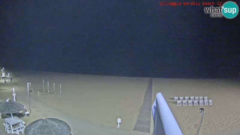 Web kamera uživo na plaži Villaggio Mare Blu Bibione Pineda – Italija