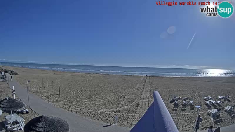 Der Strand Villaggio Mare Blu webcam Bibione Pineda – Italien