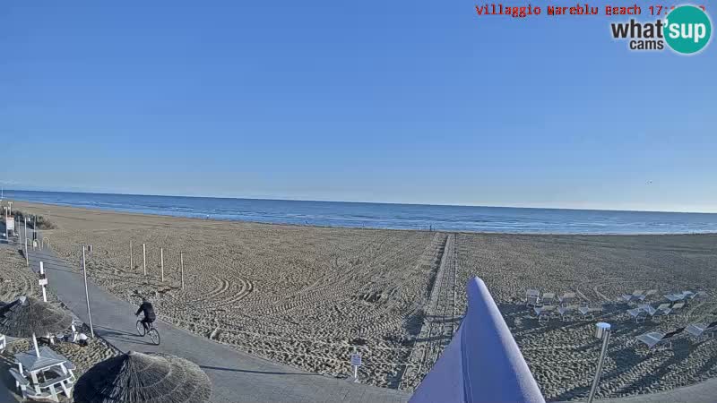 Webcam en direct de la plage Villaggio Mare Blu Bibione Pineda – Italie