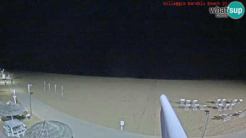 Webcam en direct de la plage Villaggio Mare Blu Bibione Pineda – Italie