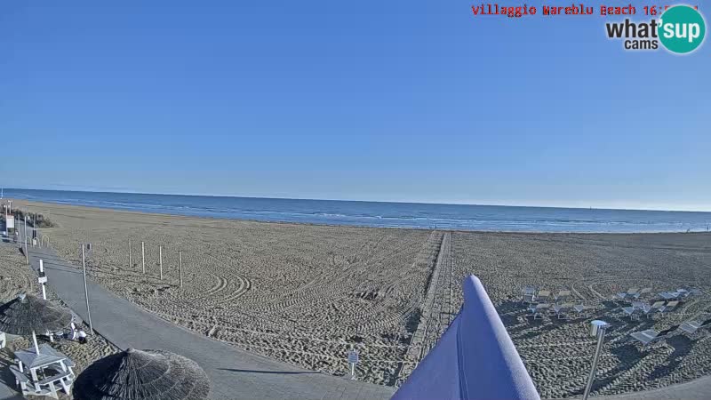 Spiaggia Webcam Villaggio Mare Blu Bibione Pineda