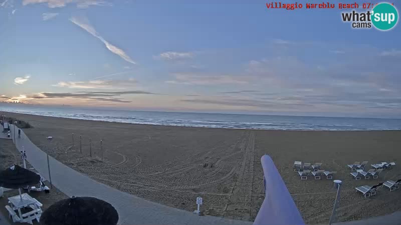 The beach Livecam Villaggio Mare Blu Bibione Pineda – Italy