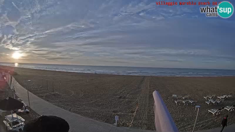 Spiaggia Webcam Villaggio Mare Blu Bibione Pineda