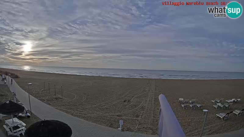 The beach Livecam Villaggio Mare Blu Bibione Pineda – Italy