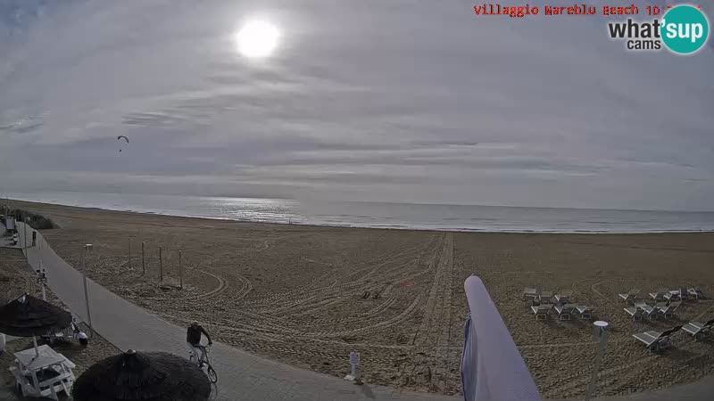 The beach Livecam Villaggio Mare Blu Bibione Pineda – Italy