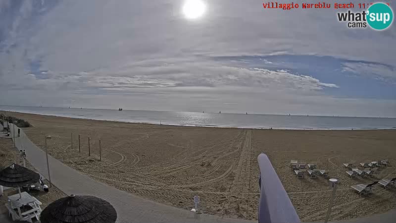 Spiaggia Webcam Villaggio Mare Blu Bibione Pineda