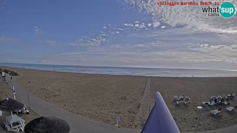 Web kamera uživo na plaži Villaggio Mare Blu Bibione Pineda – Italija