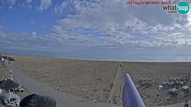 Web kamera uživo na plaži Villaggio Mare Blu Bibione Pineda – Italija