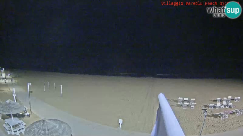 Web kamera uživo na plaži Villaggio Mare Blu Bibione Pineda – Italija