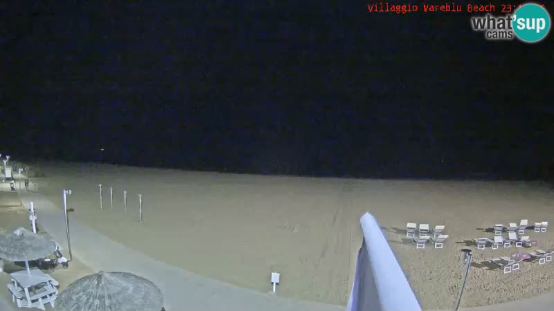 Spletna kamera na plaži v živo Villaggio Mare Blu Bibione Pineda – Italija