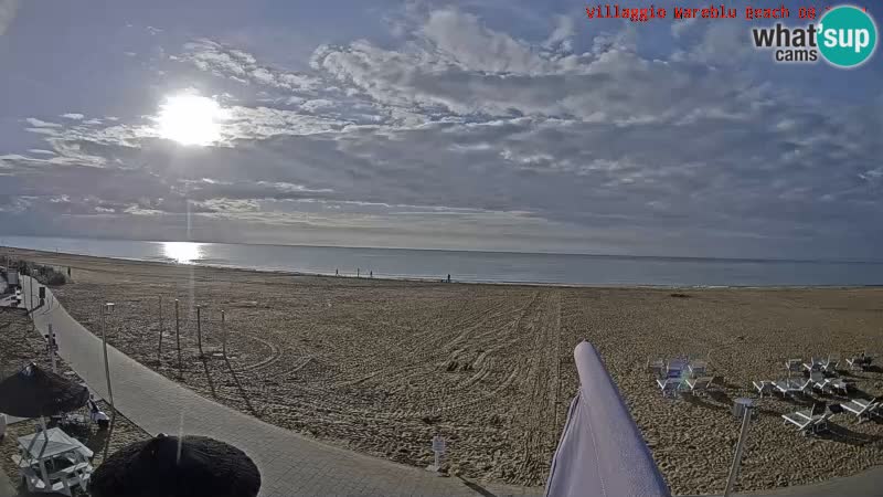 Der Strand Villaggio Mare Blu webcam Bibione Pineda – Italien