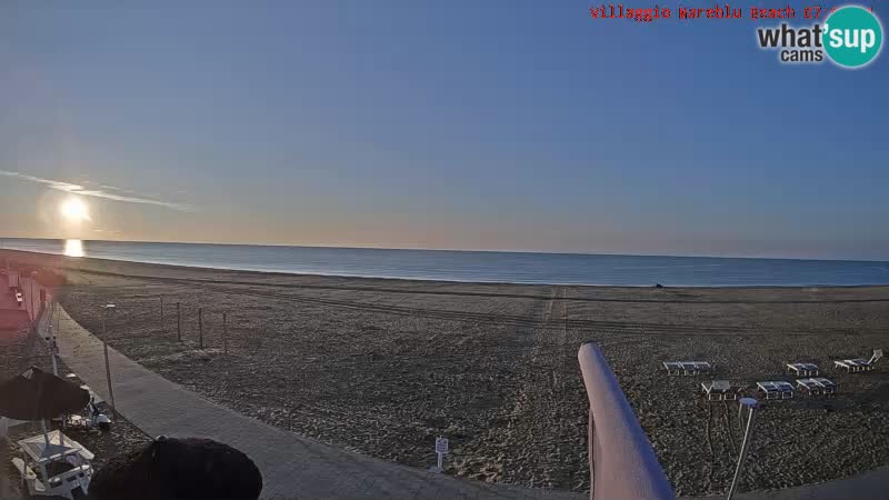 Web kamera uživo na plaži Villaggio Mare Blu Bibione Pineda – Italija