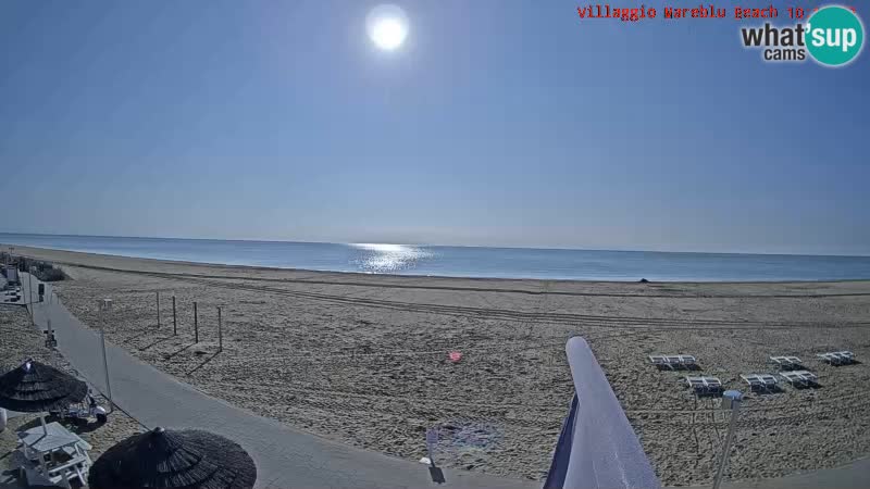 Spiaggia Webcam Villaggio Mare Blu Bibione Pineda