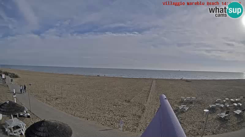 Der Strand Villaggio Mare Blu webcam Bibione Pineda – Italien
