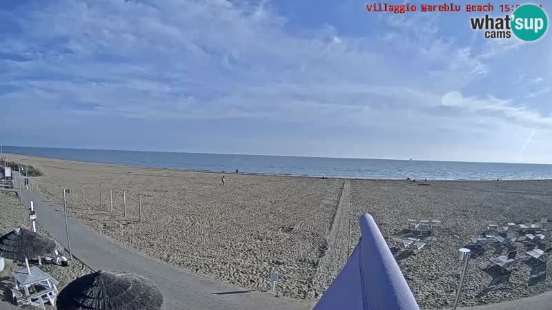 Web kamera uživo na plaži Villaggio Mare Blu Bibione Pineda – Italija