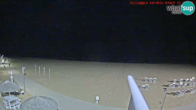 Webcam en direct de la plage Villaggio Mare Blu Bibione Pineda – Italie