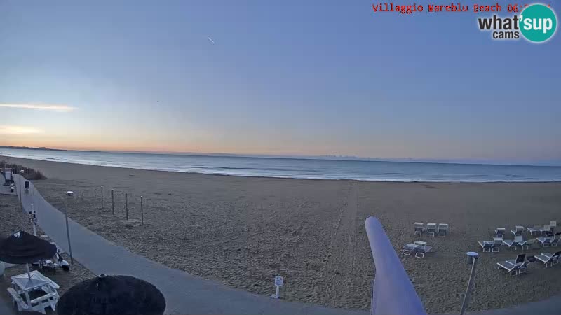 Webcam en direct de la plage Villaggio Mare Blu Bibione Pineda – Italie
