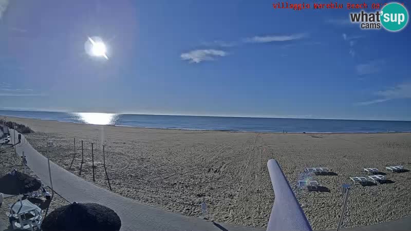 Web kamera uživo na plaži Villaggio Mare Blu Bibione Pineda – Italija