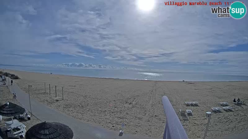Web kamera uživo na plaži Villaggio Mare Blu Bibione Pineda – Italija