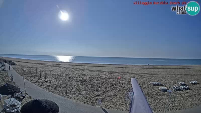 Spletna kamera na plaži v živo Villaggio Mare Blu Bibione Pineda – Italija