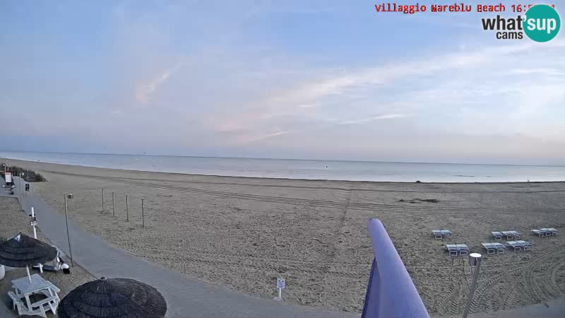 Web kamera uživo na plaži Villaggio Mare Blu Bibione Pineda – Italija