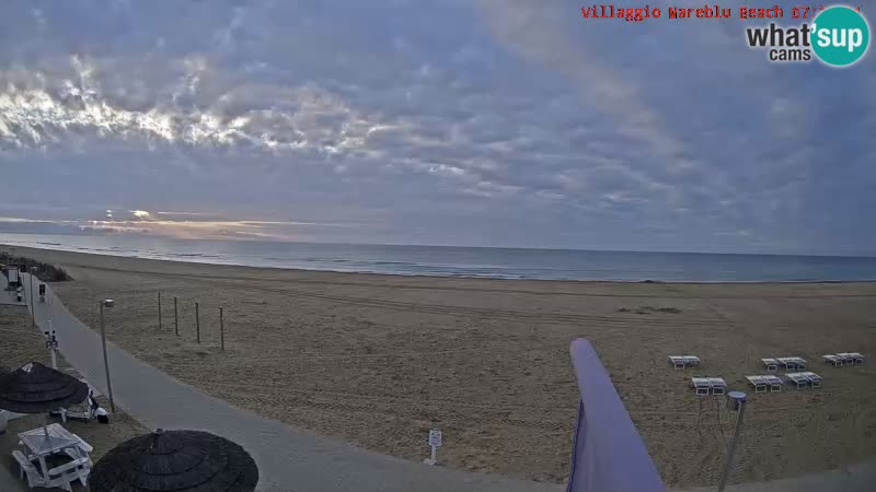 Der Strand Villaggio Mare Blu webcam Bibione Pineda – Italien