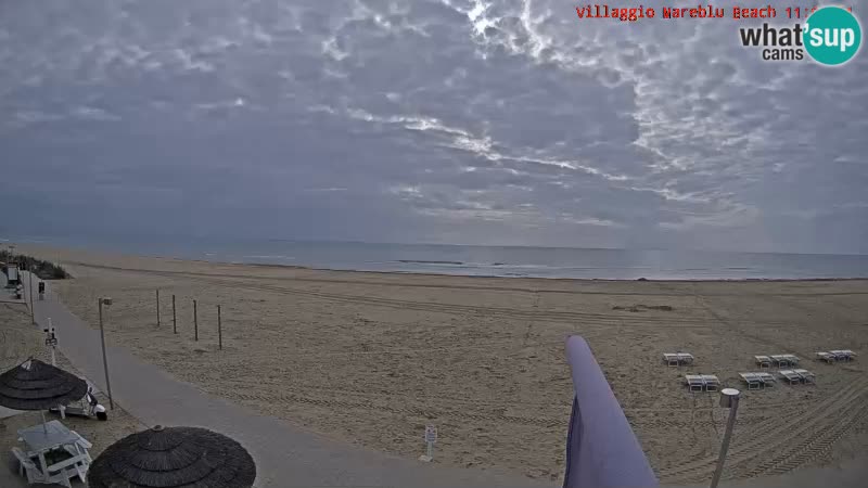Webcam en direct de la plage Villaggio Mare Blu Bibione Pineda – Italie