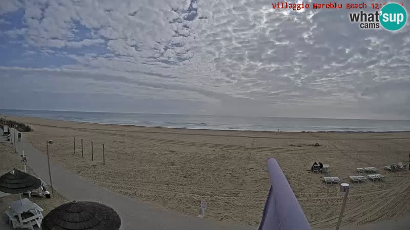 Playa webcam en vivo Villaggio Mare Blu Bibione Pineda – Italia
