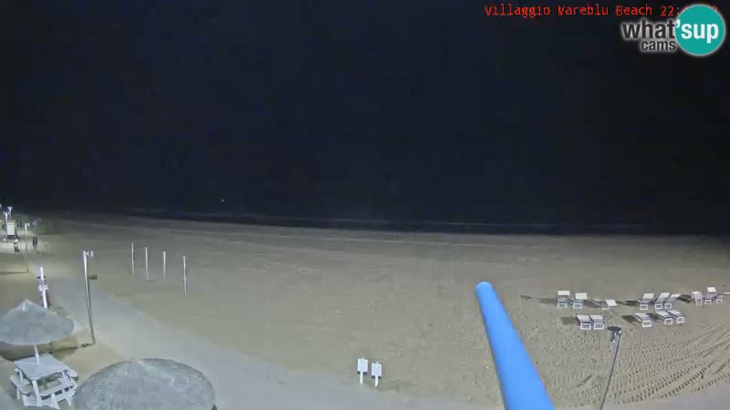 Webcam en direct de la plage Villaggio Mare Blu Bibione Pineda – Italie