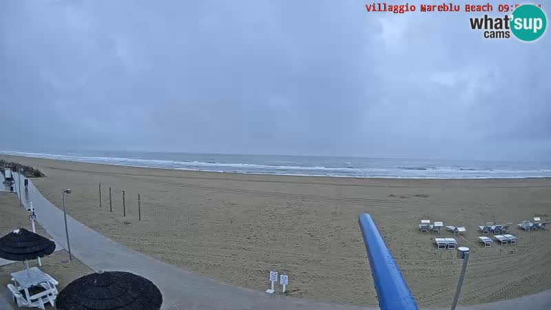 Playa webcam en vivo Villaggio Mare Blu Bibione Pineda – Italia