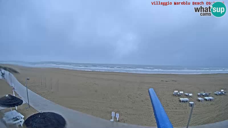Spiaggia Webcam Villaggio Mare Blu Bibione Pineda