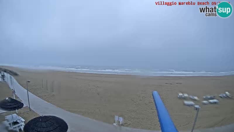 Web kamera uživo na plaži Villaggio Mare Blu Bibione Pineda – Italija