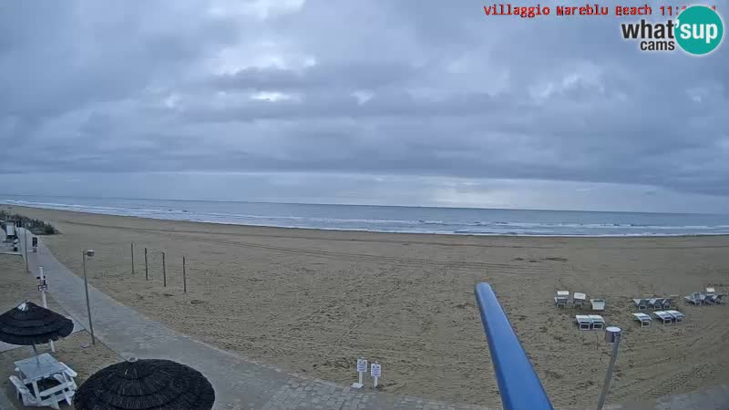 Webcam en direct de la plage Villaggio Mare Blu Bibione Pineda – Italie