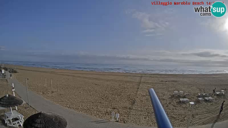 Web kamera uživo na plaži Villaggio Mare Blu Bibione Pineda – Italija
