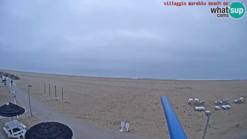 Spiaggia Webcam Villaggio Mare Blu Bibione Pineda