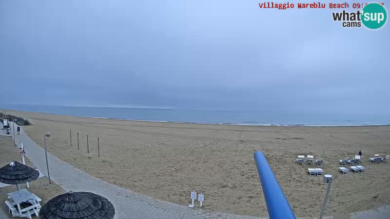 The beach Livecam Villaggio Mare Blu Bibione Pineda – Italy